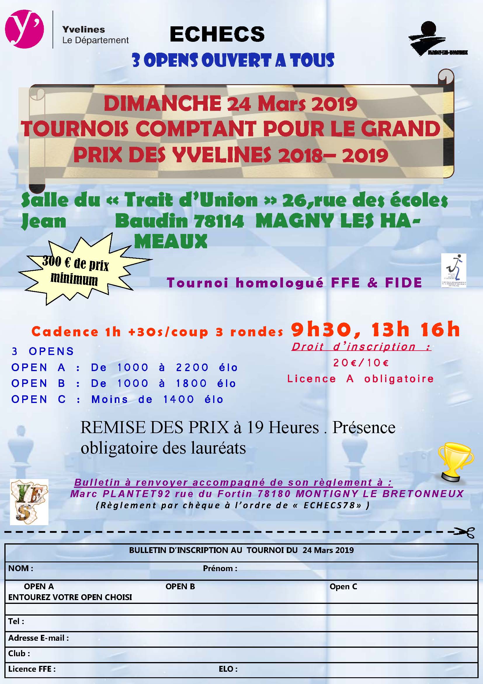 OPEN du 24 Mars 2019